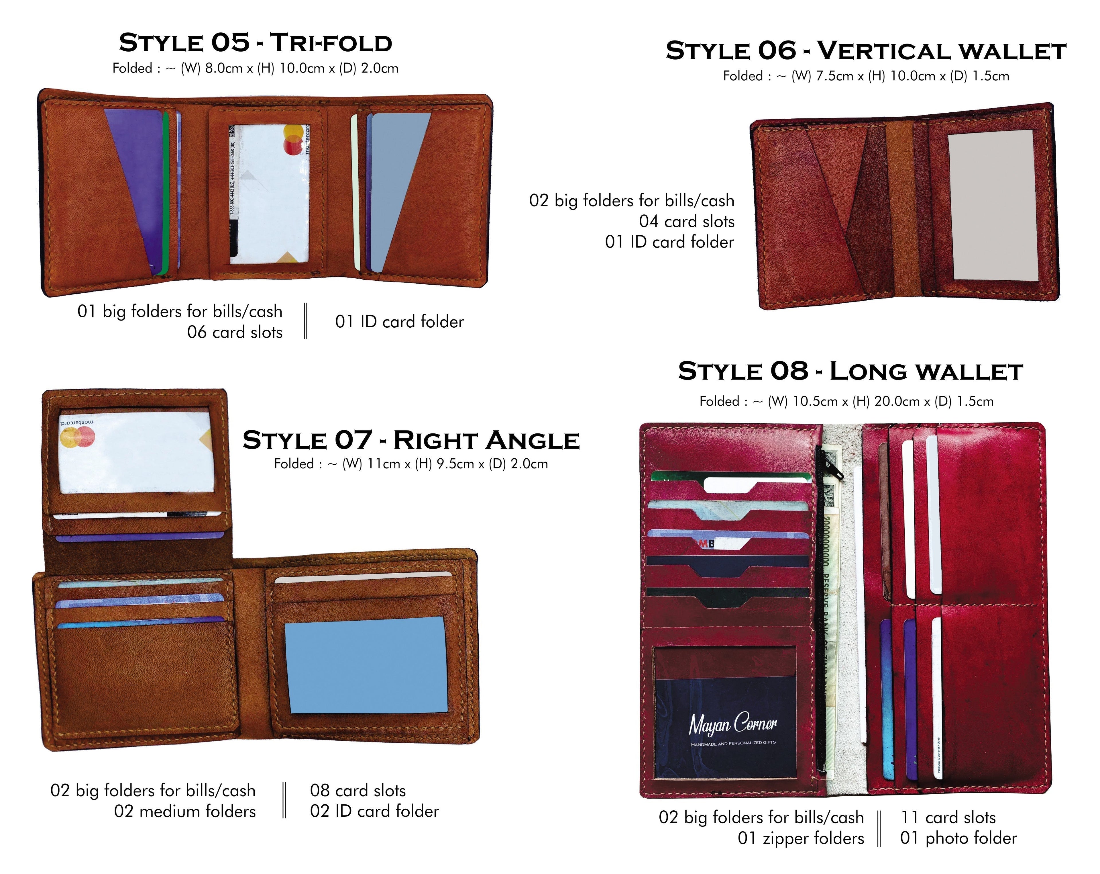 Mayan Corner - Pokemon Evolution leather wallet, bifold minimalist wallet for men, pokemon men's wallet, leather gift for him