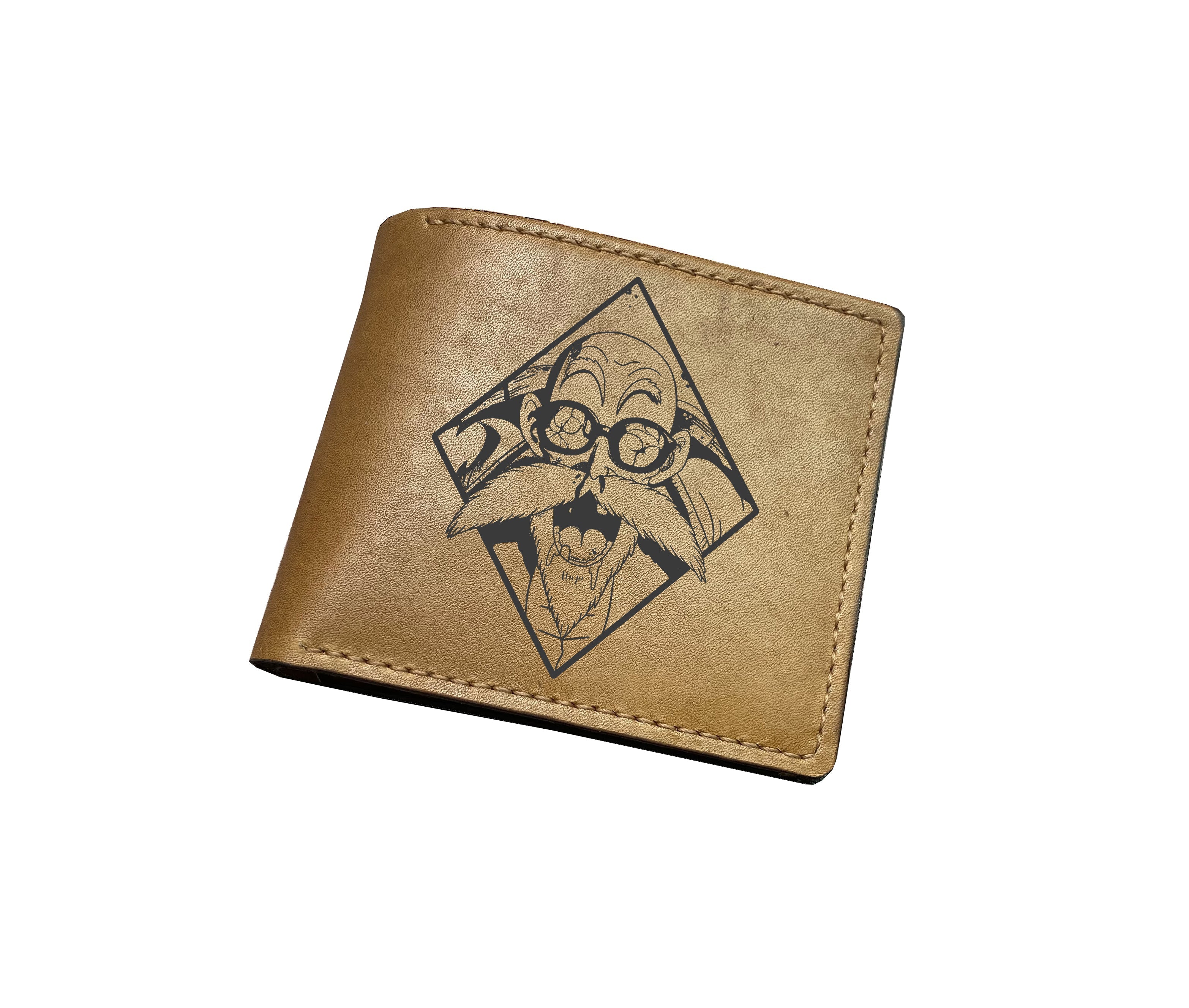 Mayan Corner - Dragon ball characters drawing leather wallet, fan art leather gift for men, wallet for him, leather anniversary present ideas -  Freiza super villains