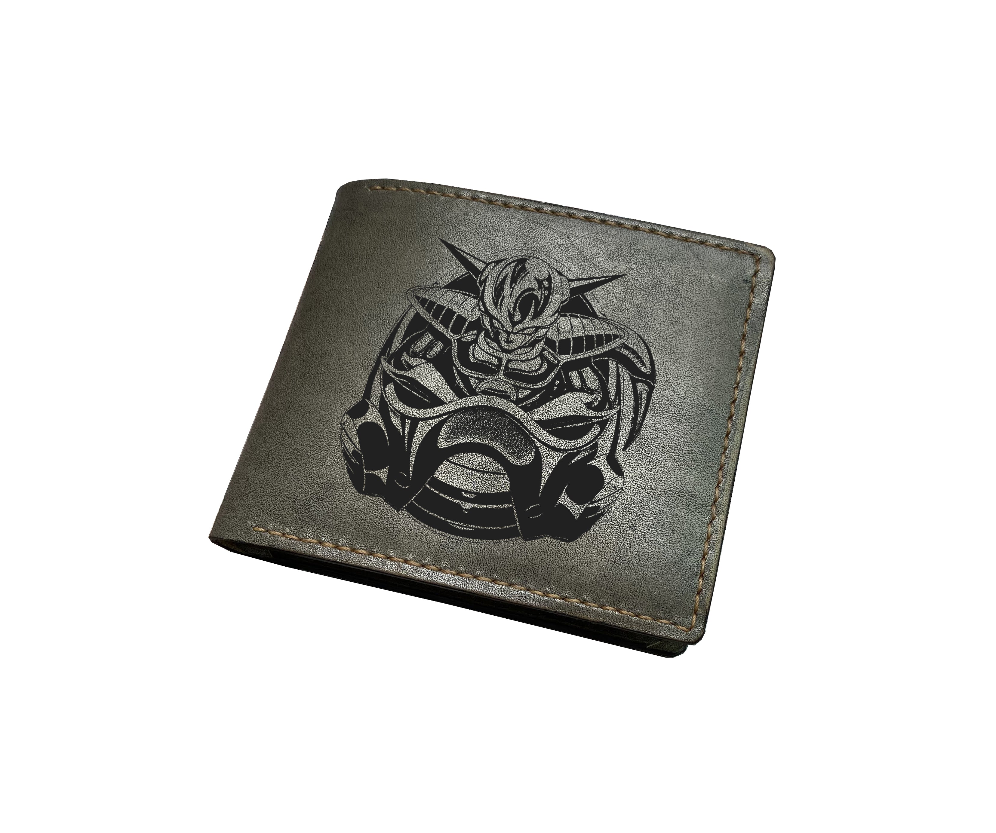 Mayan Corner - Dragon ball characters drawing leather wallet, fan art leather gift for men, wallet for him, leather anniversary present ideas -  Freiza super villains