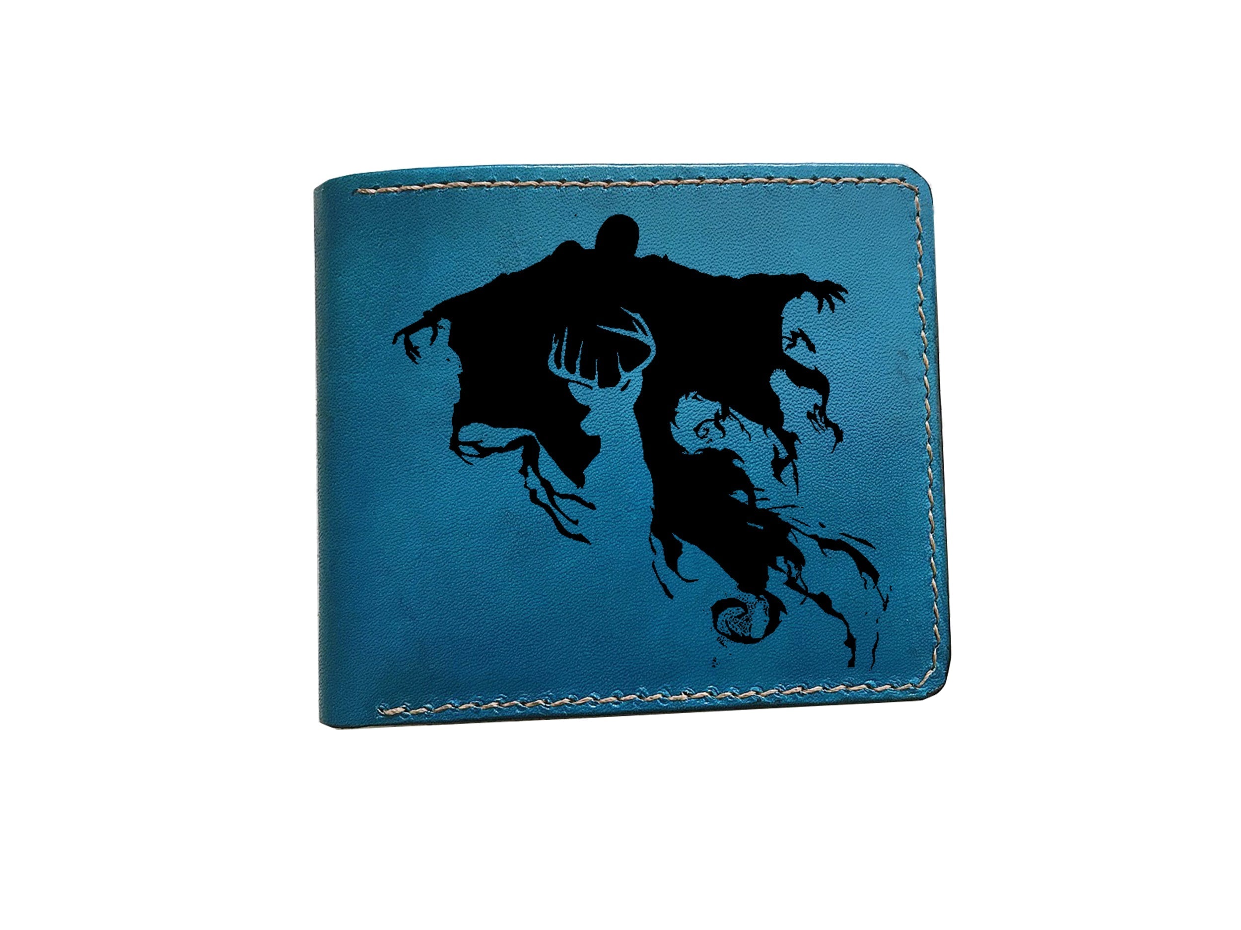 Mayan Corner - Customized leather men wallet, Harry Porter The Marauder's Map engraving wallet, wizard leather gift for him