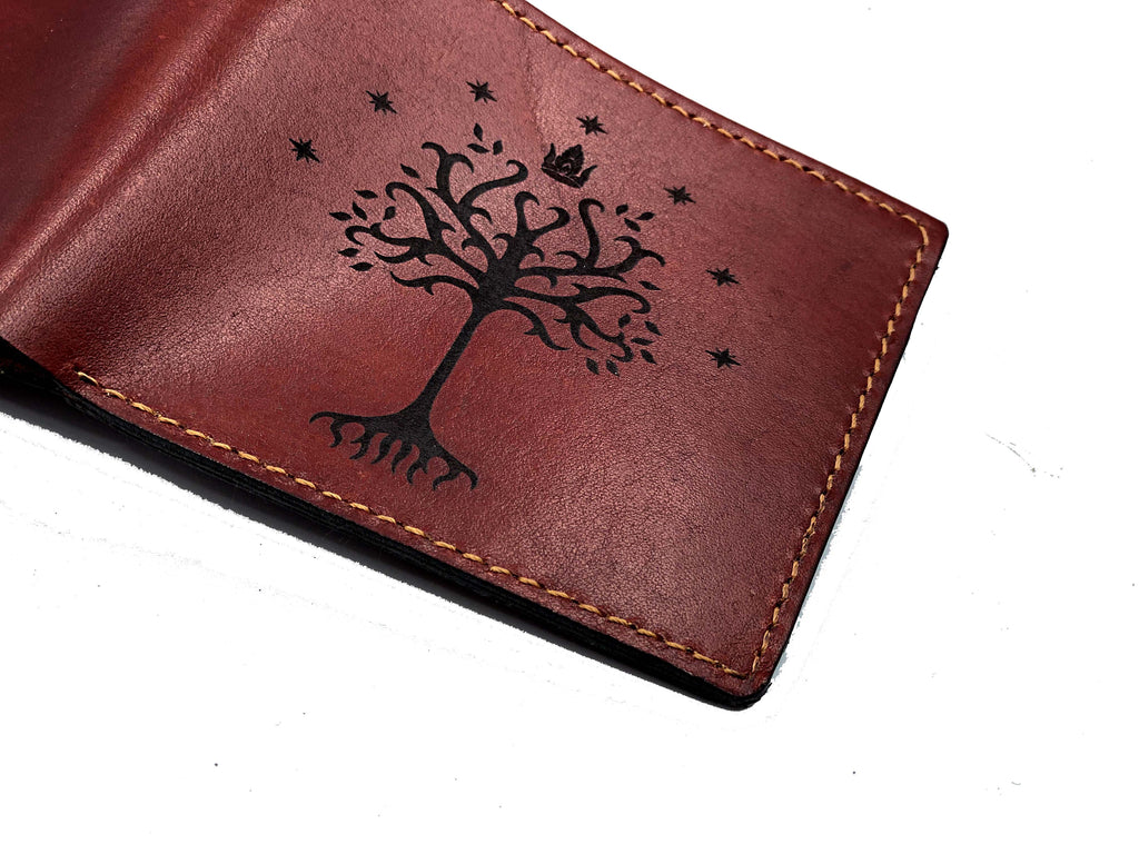 Mayan Corner - White Tree of Gondor - The Lord of the Rings men's wallet, personalized men's gifts, gift for him