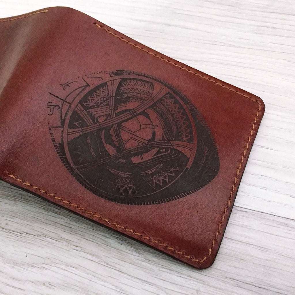 Mayan Corner - Eyes of Agamoto, Doctor Strange men's wallet, Marvel superheroes leather handmade men's gifts