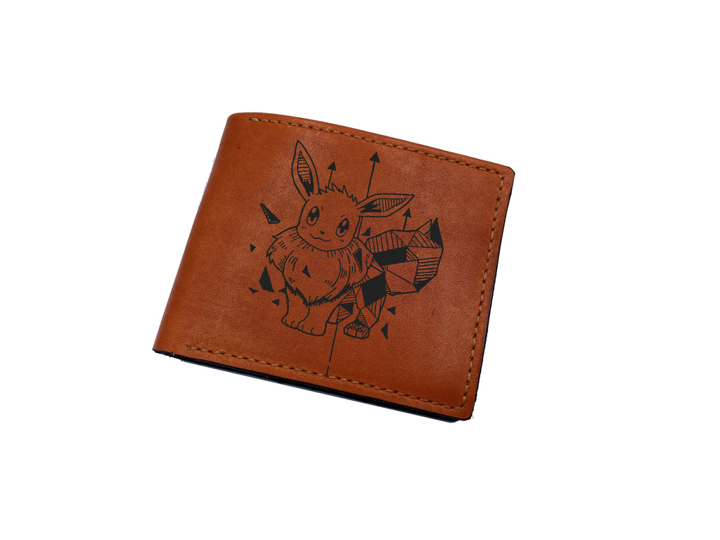 Mayan Corner - Pokemon geometric art leather wallet, customized leather gift for men, pokemon gift ideas -  Heracross PK27105