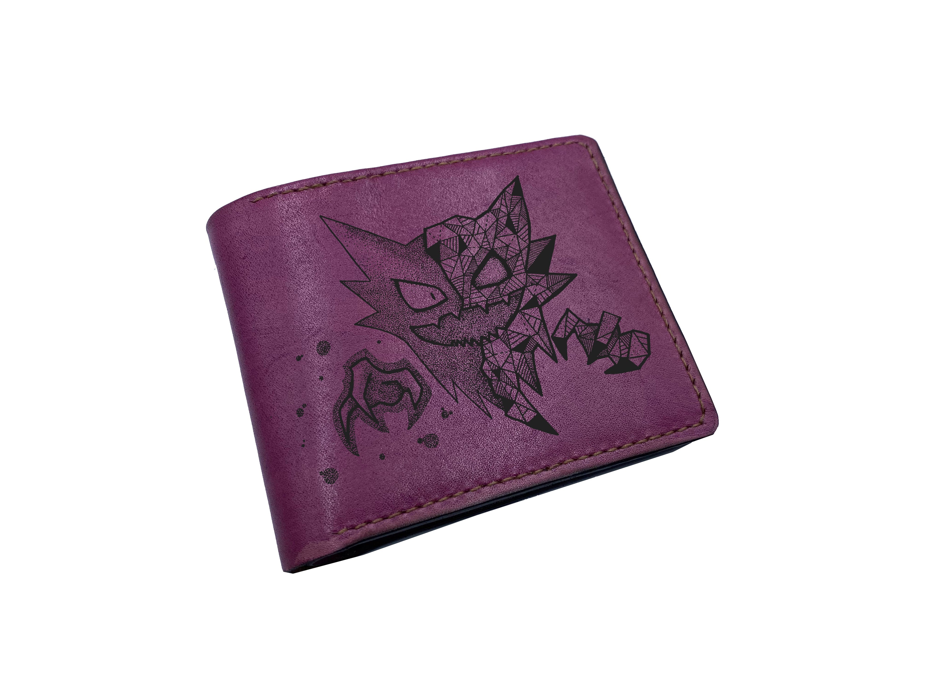 Mayan Corner - Pokemon geometric art leather wallet, customized leather gift for men, pokemon gift ideas -  Jolteon PK27106