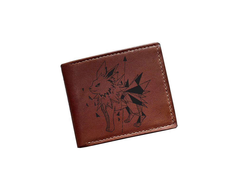 Mayan Corner - Pokemon geometric art leather wallet, customized leather gift for men, pokemon gift ideas -  Haunter PK27108