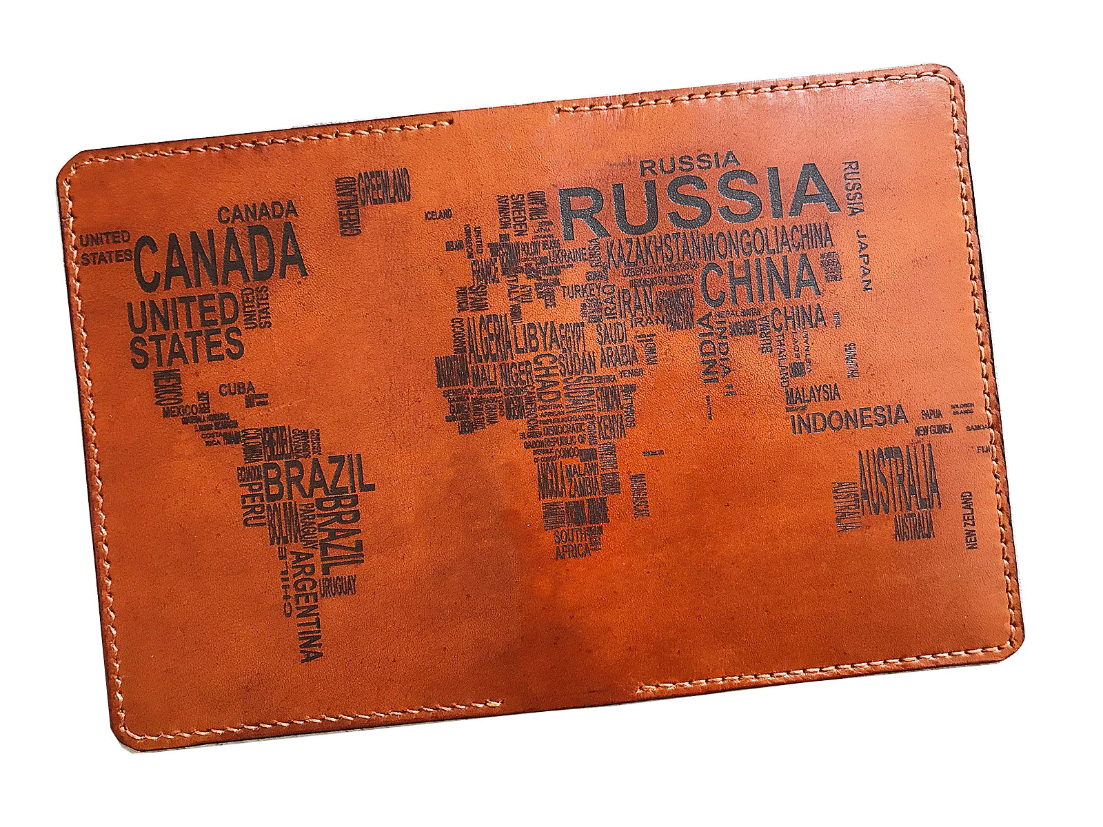 Personalized World map modern text Leather Passport Wallet, Passport Cover, Passport Holder, Custom family travel gift, Anniversary gift ideas
