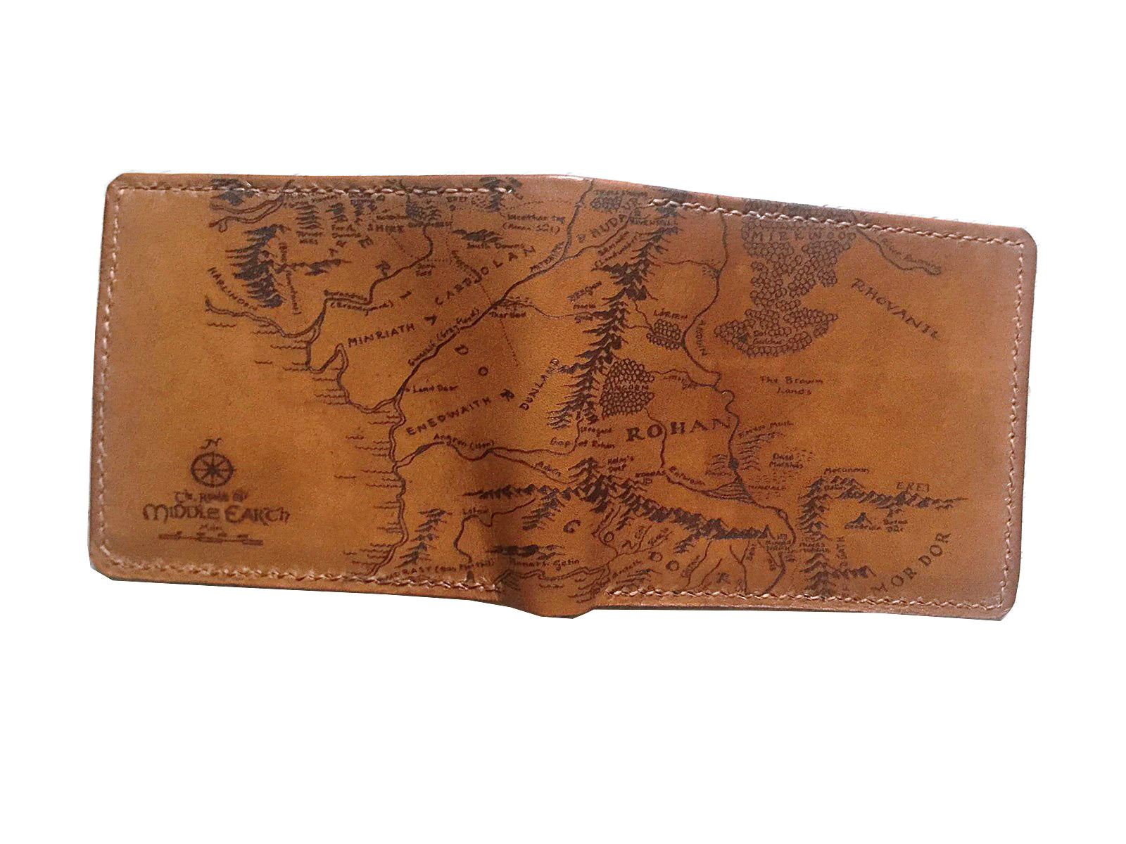 Mayan Corner - The Lord of the Rings middle Earth map men's wallet, men's gift, personalized gift for him, father boyfriend husband anniversary present