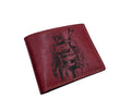 Personalized Starwars leather wallet for him, Mandalorian modern art gift, gift for Starwars fan, cool wallet for dad