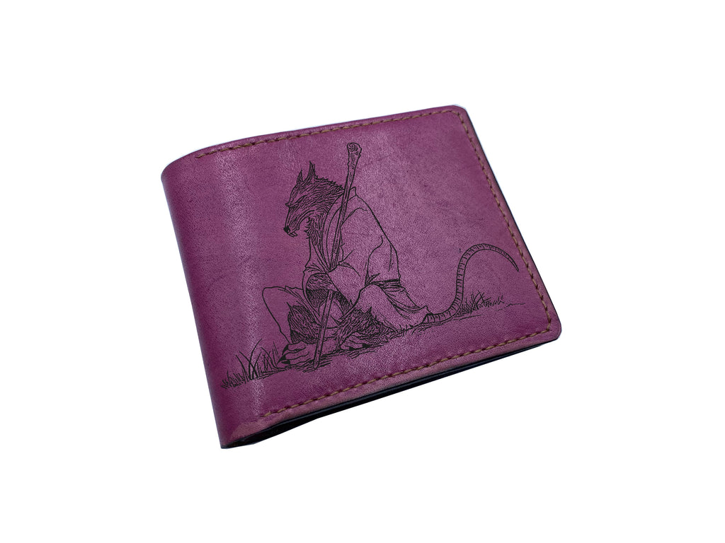 Mayan Corner - Personalized genuine leather handmade wallet, leather gift ideas for him, ninja turtle leather art wallet - 01112215