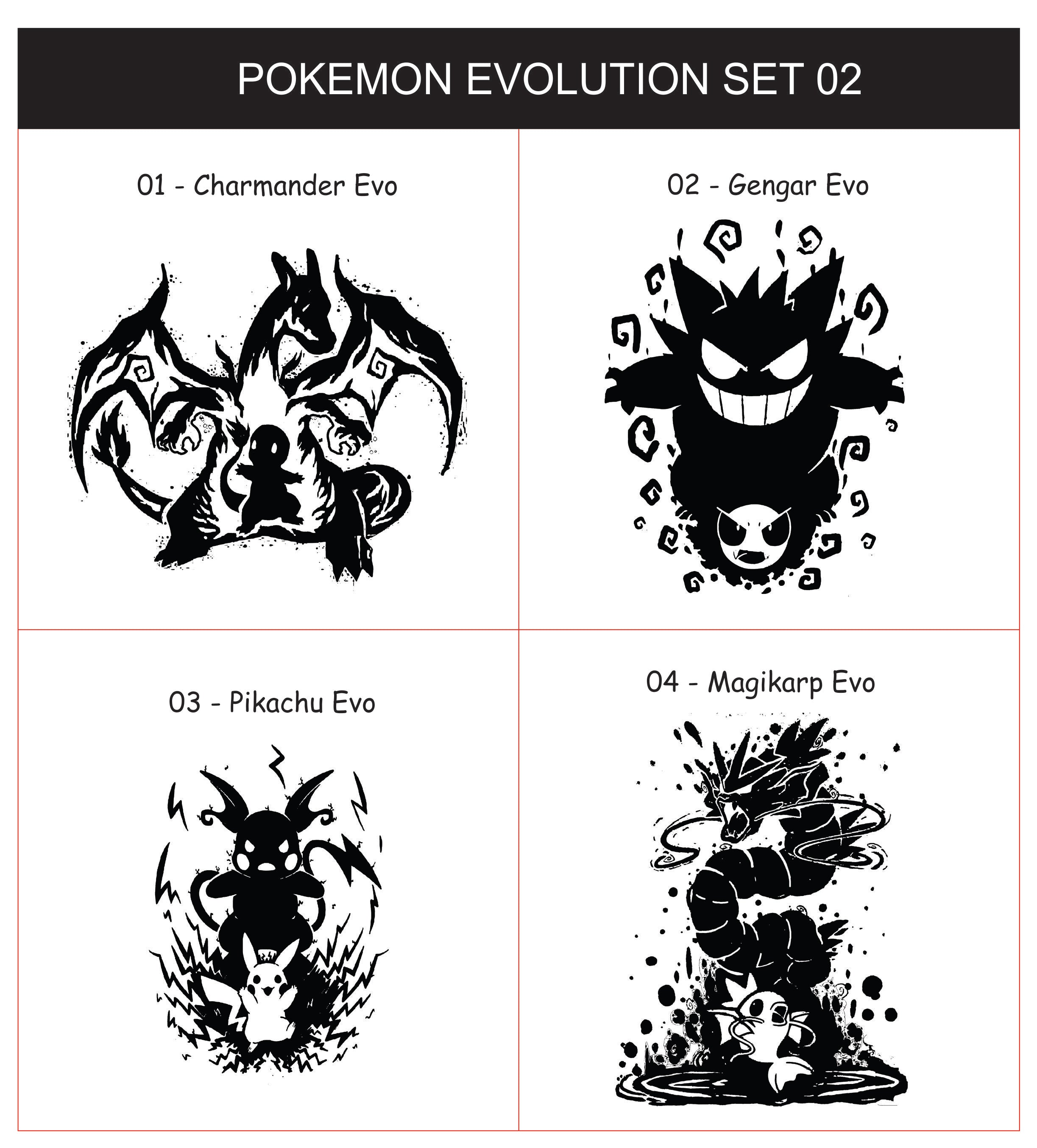 Mayan Corner - Customized pokemon evolution wallet, Mewtwo evolution leather gift, magikarp evolution art present, charizard pokemon engraving gift for men