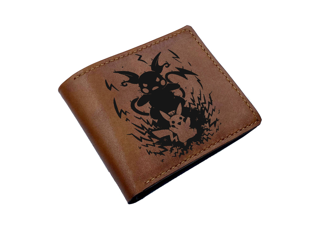 Mayan Corner - Customized leather pokemon wallet, pokemon leather gift, charmander pokemon evolution gift ideas, birthday gift for him