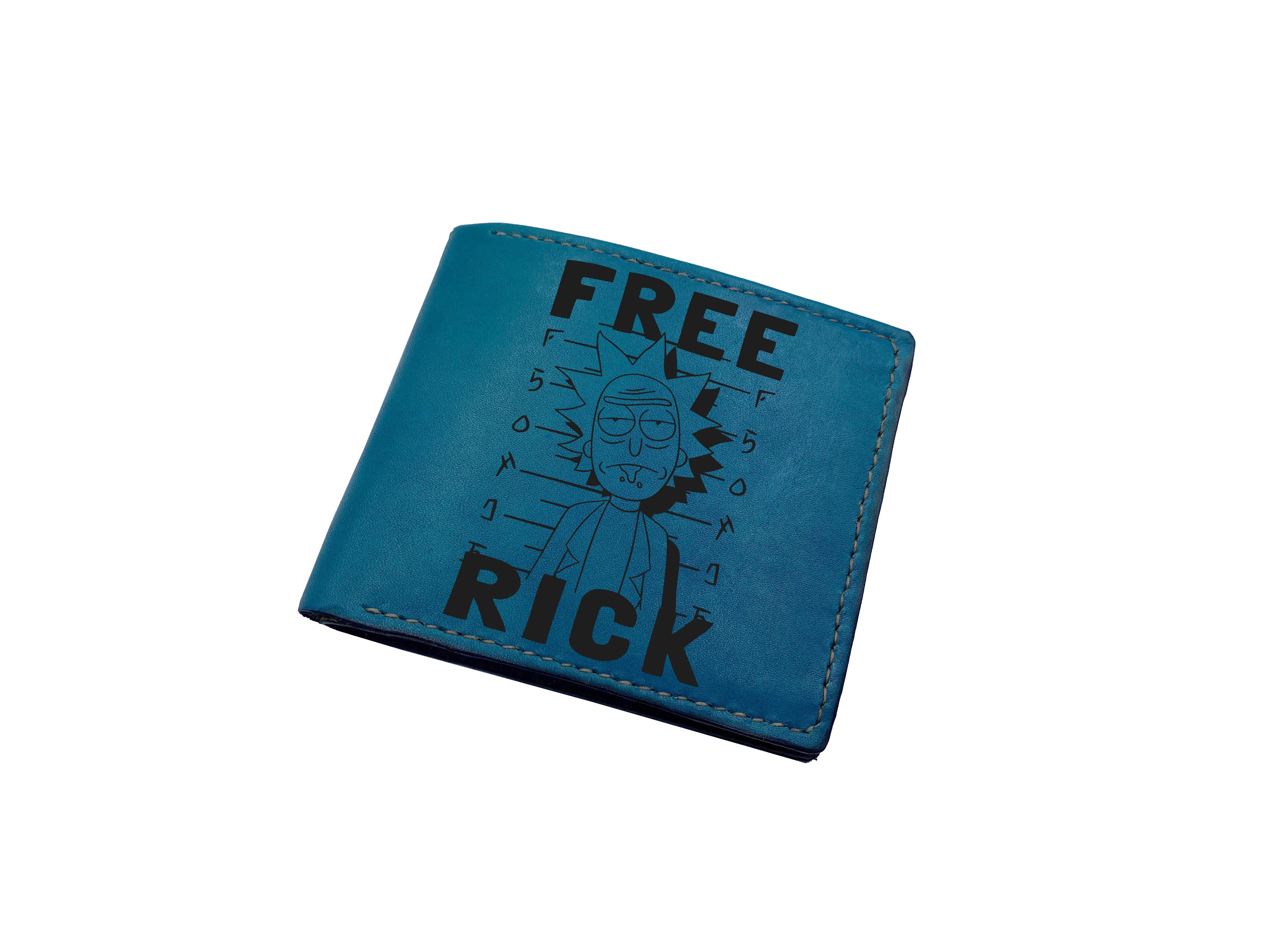 Mayan Corner - Rick and Morty movie series characters leather men's wallet, cartoon art wallet, cool leather gift for him - RM280105