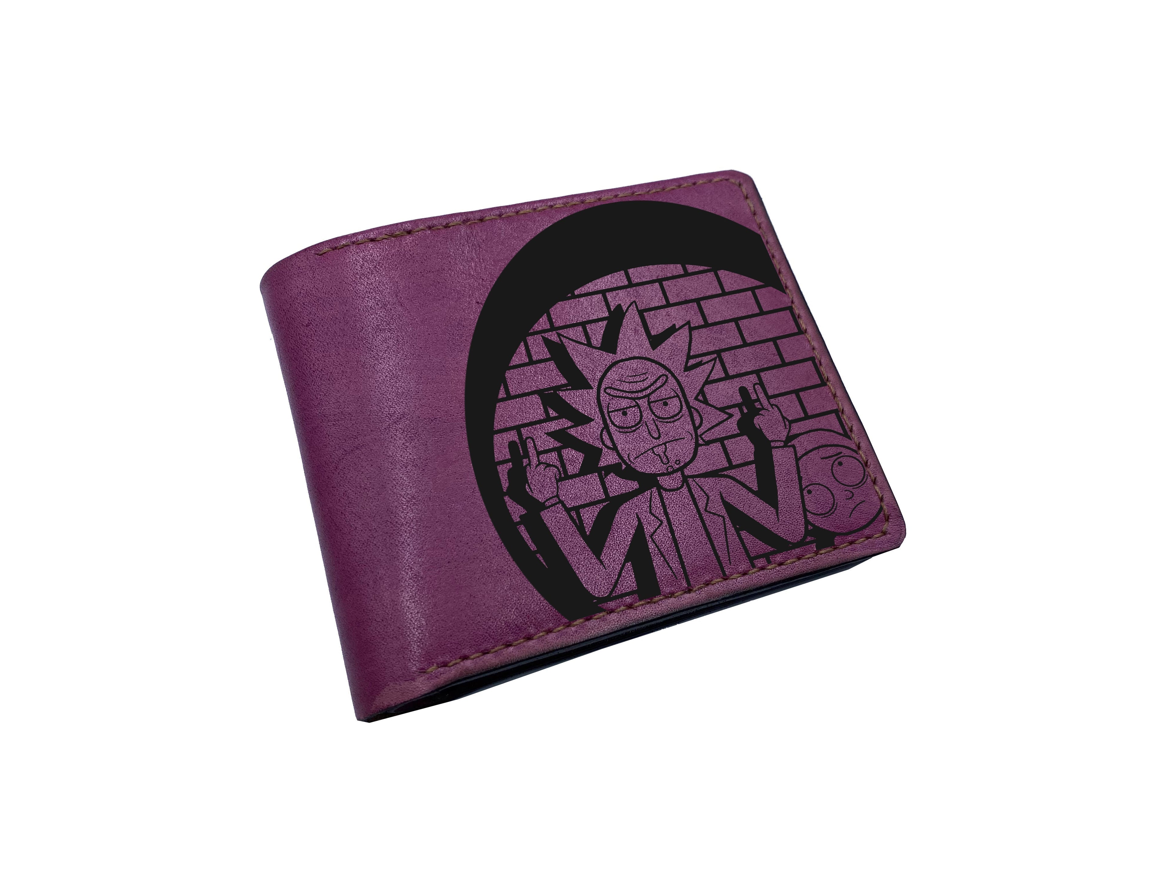 Mayan Corner - Rick and Morty movie series characters leather men's wallet, cartoon art wallet, cool leather gift for him - RM280108