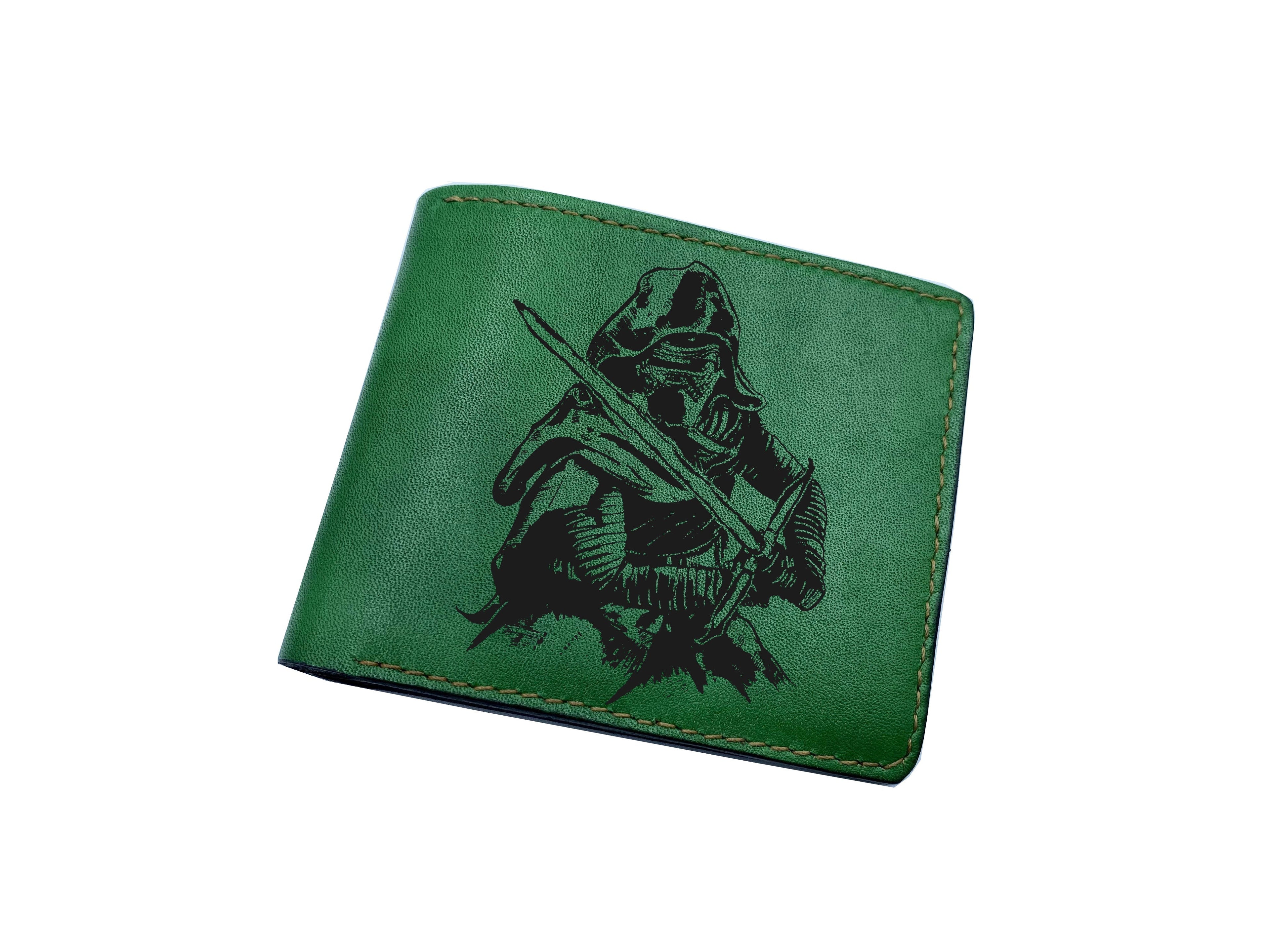 Kylo Ren Sith Lord leather wallet, Starwars villains engraving wallet, gift for him, wallet for husband, christmas gift ideas for him