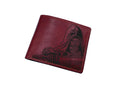 Customized leather Starwars wallet, bifold leather wallet for him, leather anniversary present, birthday gift for boyfriend