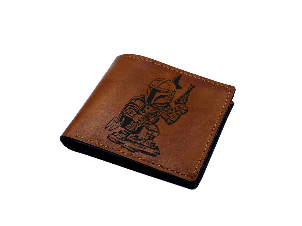 Darth Maul Sith Lord Starwars leather wallet, customized wallet for him, birthday leather anniversary present for men