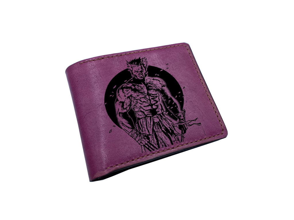 Mayan Corner - Wolverine Xmen superheroes leather handmade wallet, Personalized leather wallet for men - 2710228