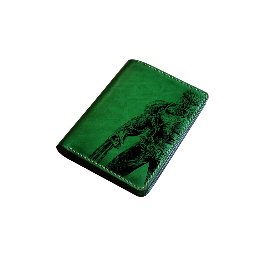 Mayan Corner - Wolverine Xmen superheroes leather handmade wallet, customized wallet for husband, boyfriend - 2710225