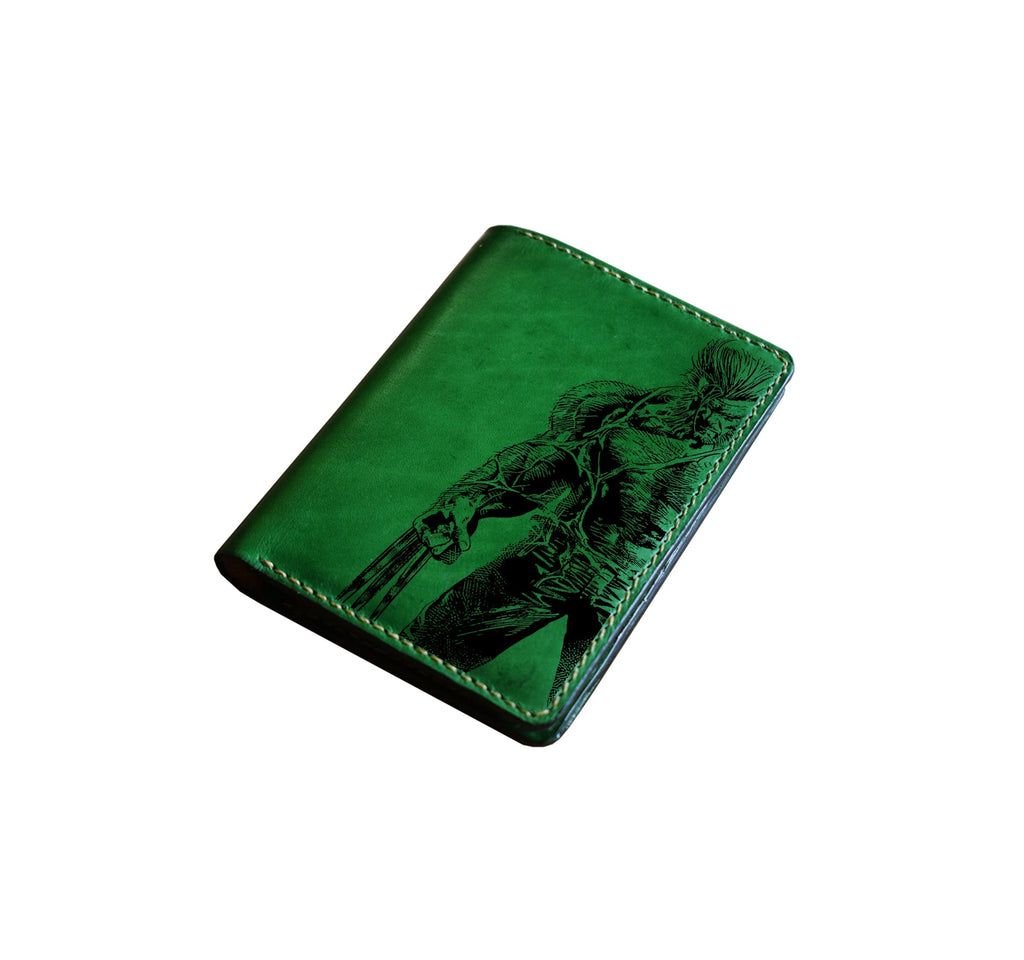 Mayan Corner - Wolverine Xmen superheroes leather handmade wallet, Personalized leather wallet for men - 2710227