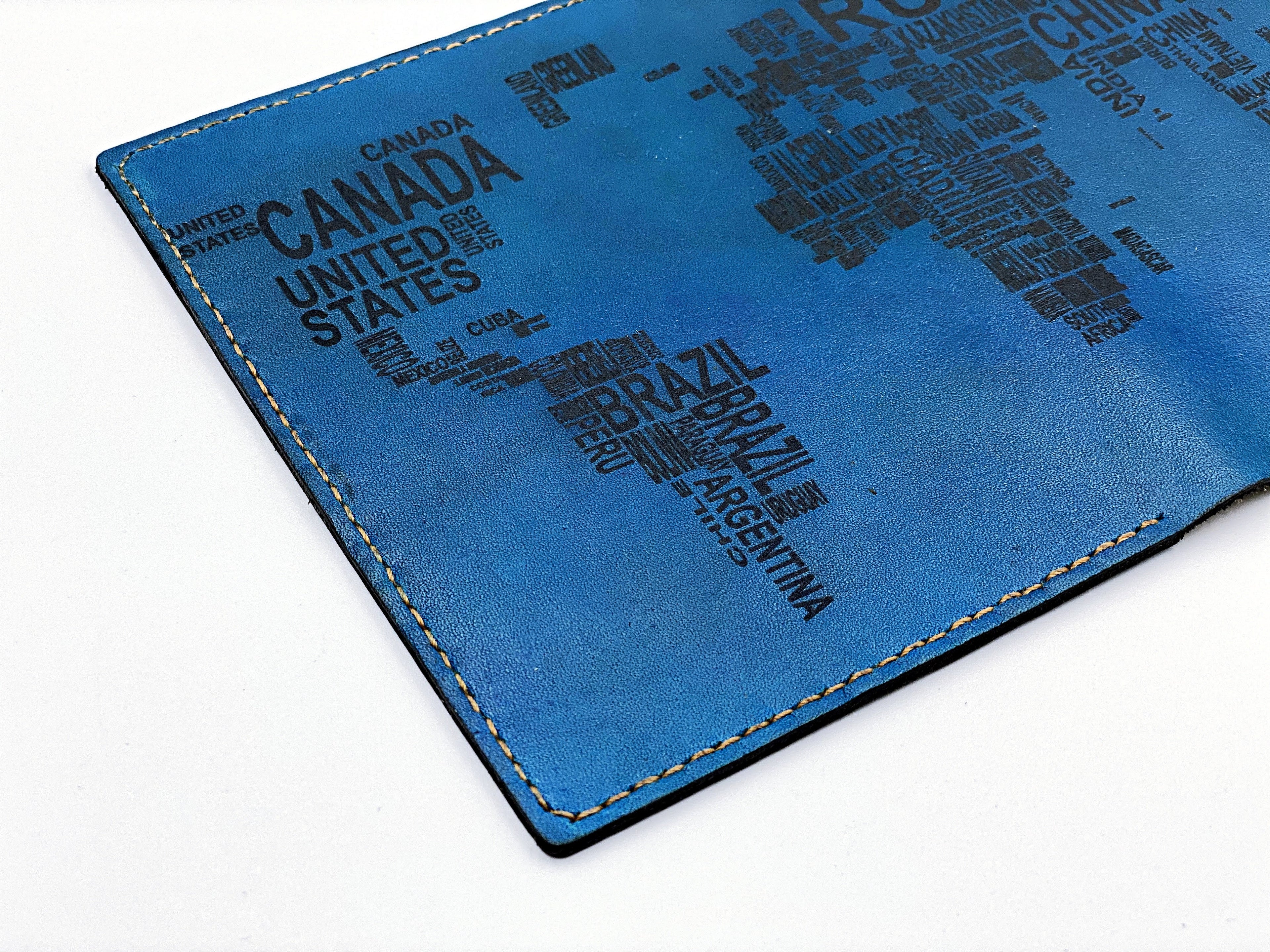 Personalized World map modern text Leather Passport Wallet, Passport Cover, Passport Holder, Custom family travel gift, Anniversary gift ideas
