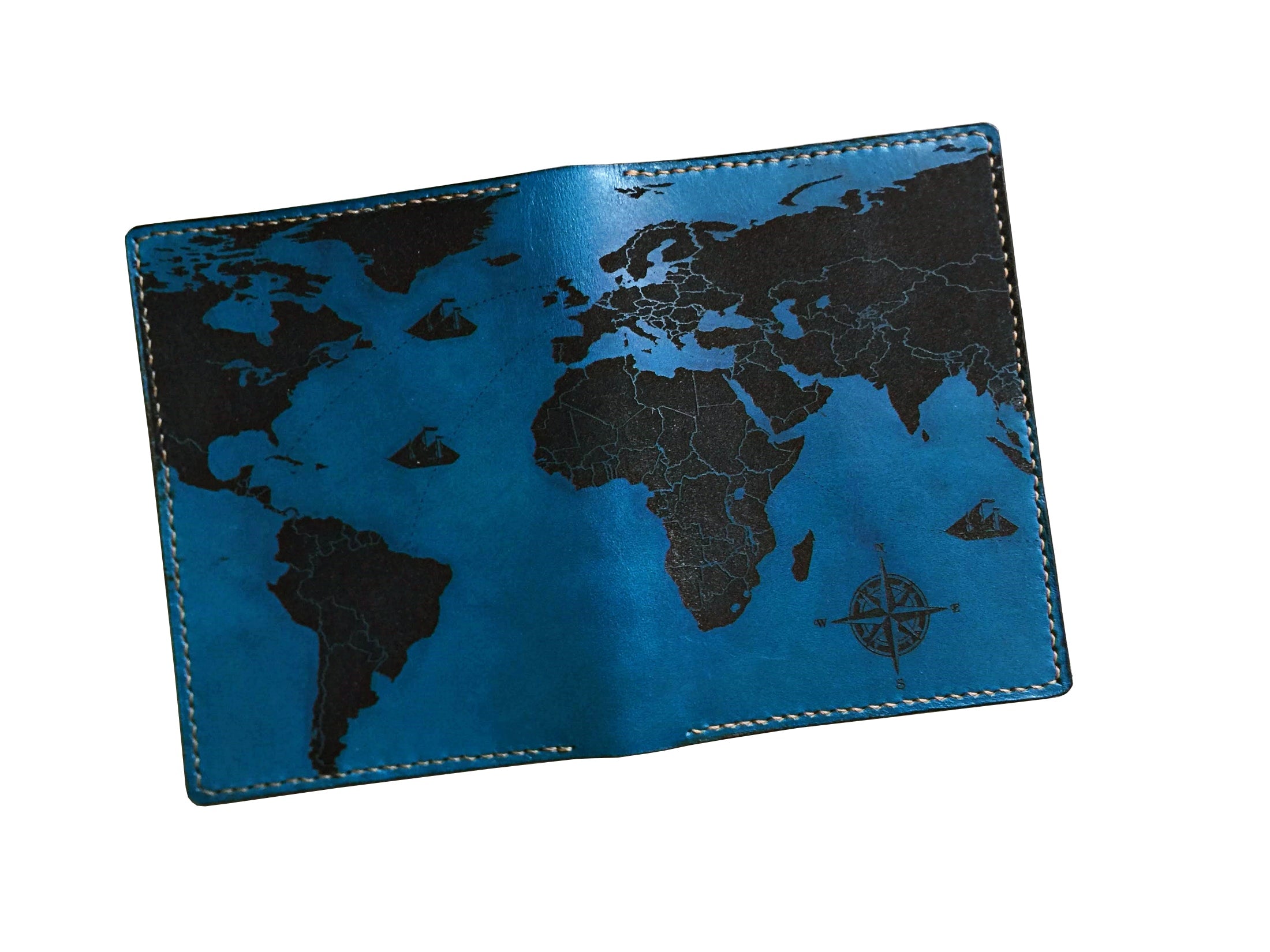 Personalized World map vintage Leather Passport Wallet, Passport Cover, Passport Holder, Custom family travel gift, Anniversary gift ideas