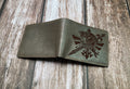 Legend of Zelda leather handmade wallet, custom Link Zelda art wallet, Zelda gift for him