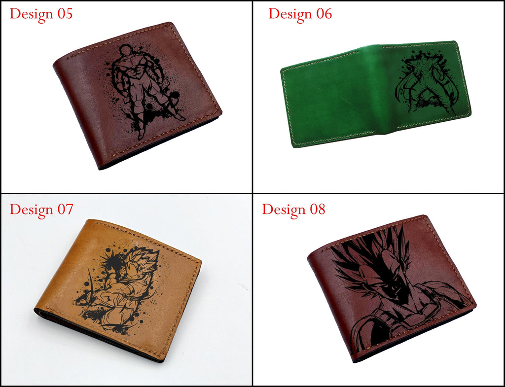 Mayan Corner - Piccolo Namek super warrior, dragon ball leather men wallet, customized dragon ball gift for men, warrior wallet for husband, father, boyfriend