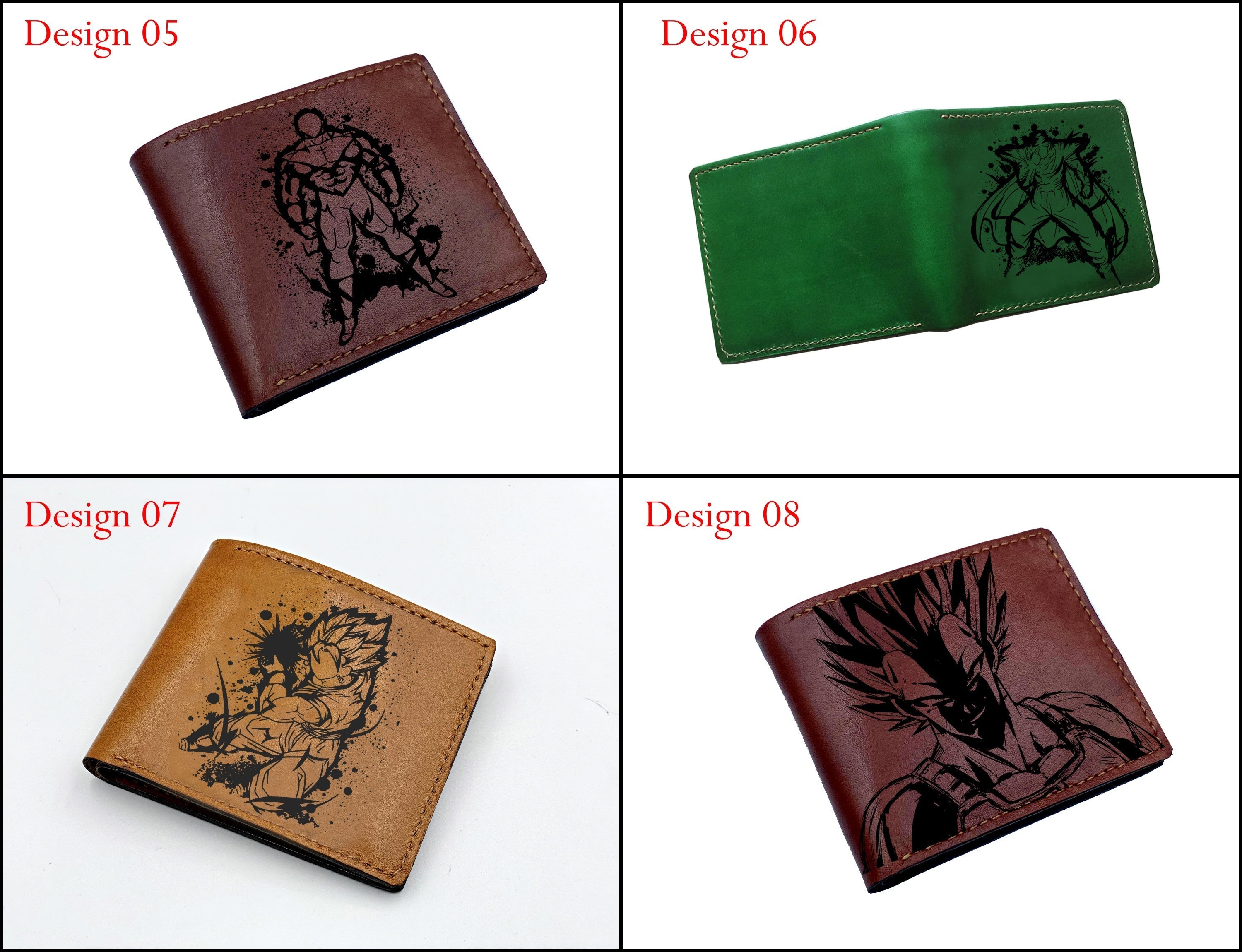 Mayan Corner - Piccolo Namek super warrior, dragon ball leather men wallet, customized dragon ball gift for men, warrior wallet for husband, father, boyfriend