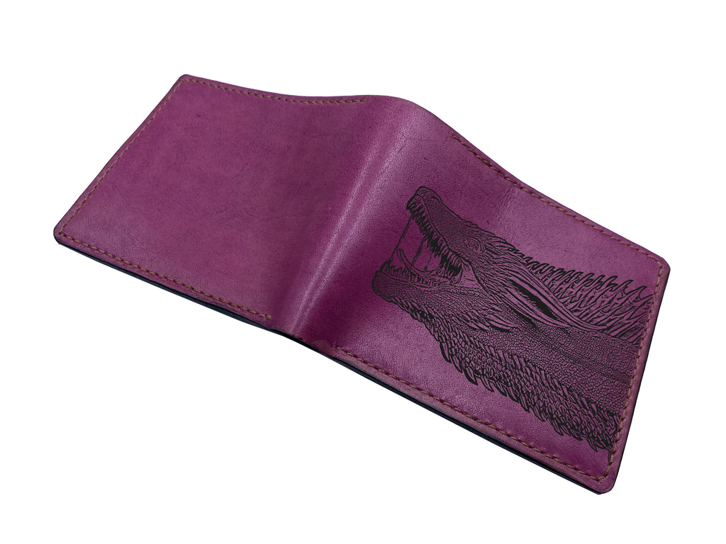Mayan Corner - Customized leather handmade wallet for men, dragon men's wallet, gift for dad, husband, brother - Smaug The Lord of The rings - 3110225