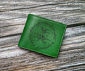 The Lonely mountain dragon leather men's wallet, The lord of the rings leather gift for men, Elvish mountain birthday valentine present