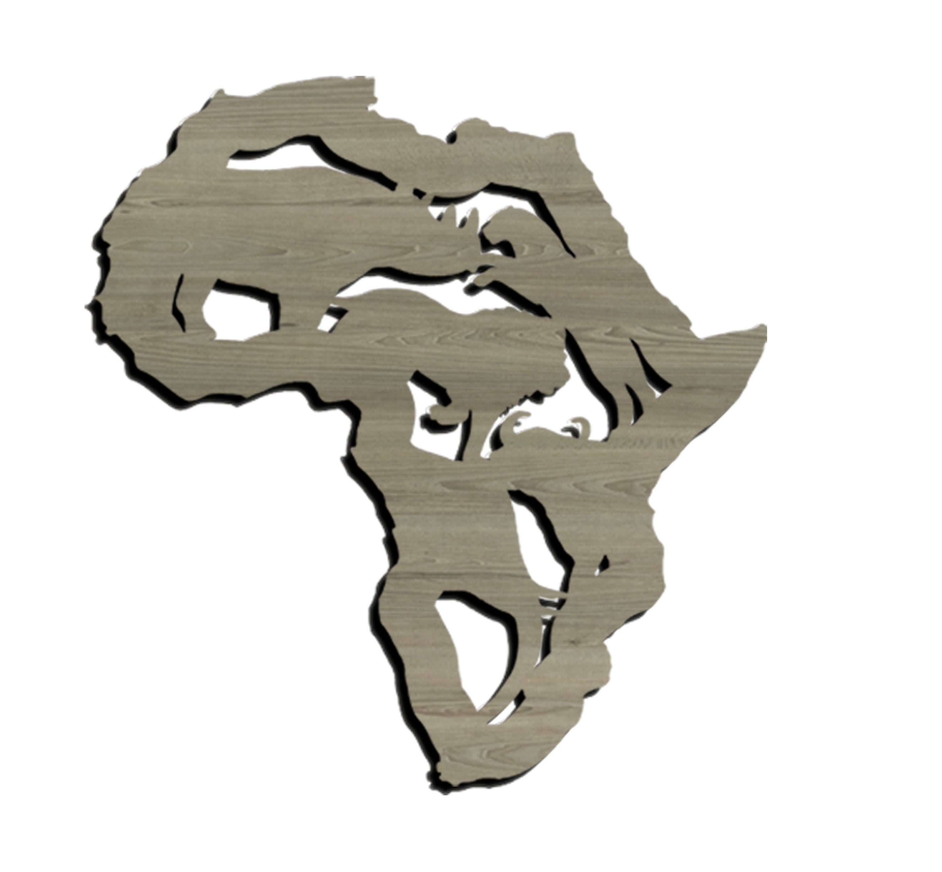Wooden wall art home decor, Africa big five animals decor, livingroom bedroom nursery morden decor, wildlife natural decor