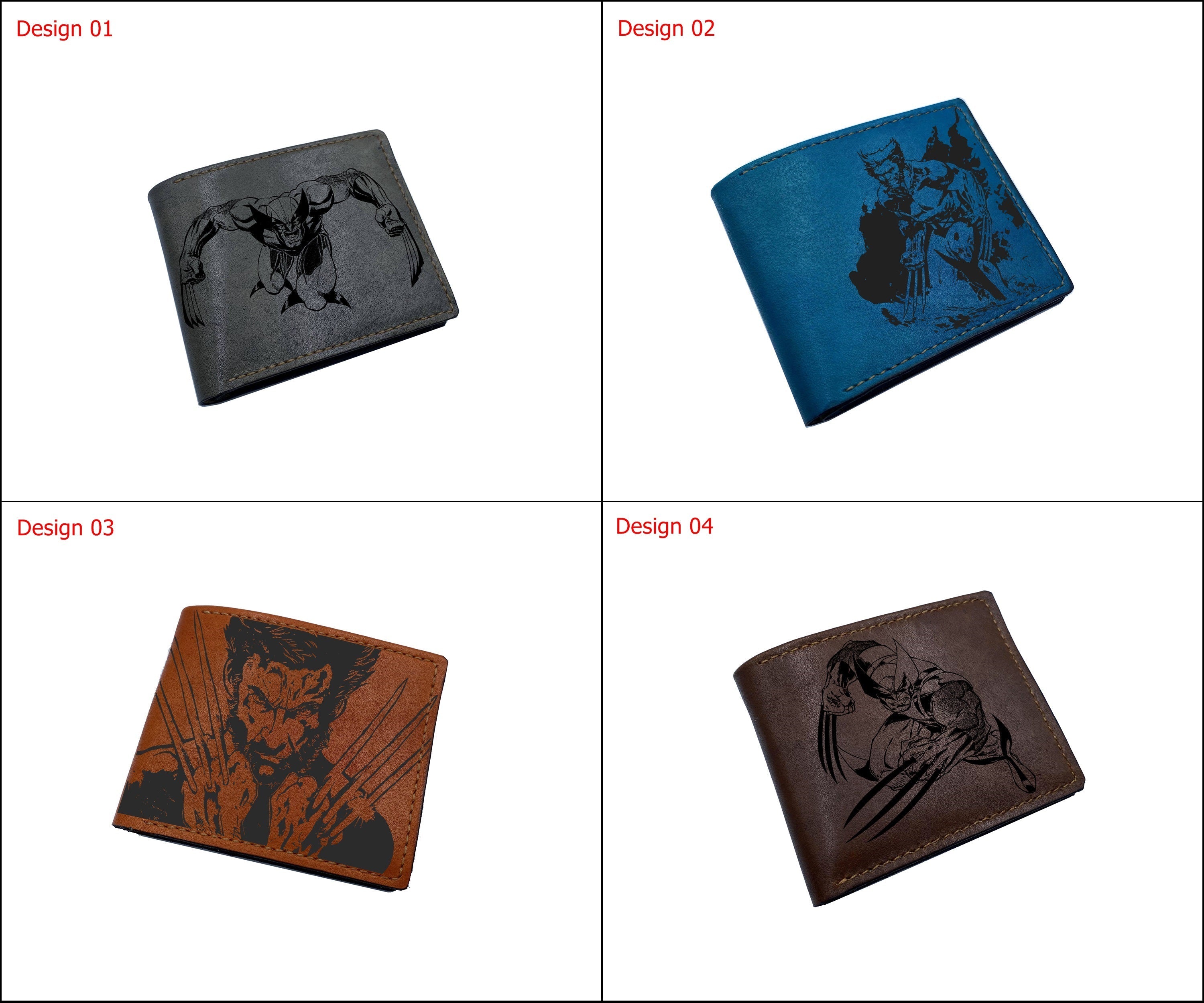 Mayan Corner - Wolverine Xmen superheroes leather handmade wallet, customized wallet for husband, boyfriend - 2710225
