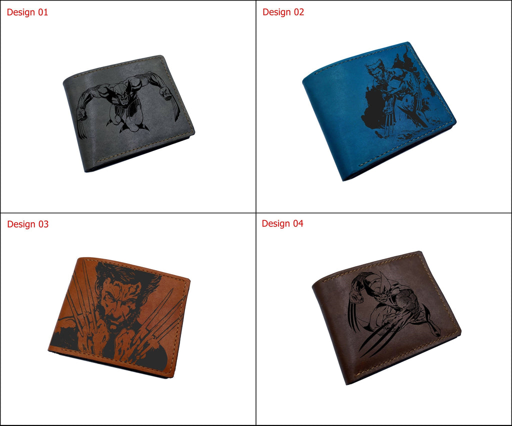 Mayan Corner - Wolverine Marvel Xmen Logan superheroes leather handmade wallet, superheroes marvel wallet for men - 2710223