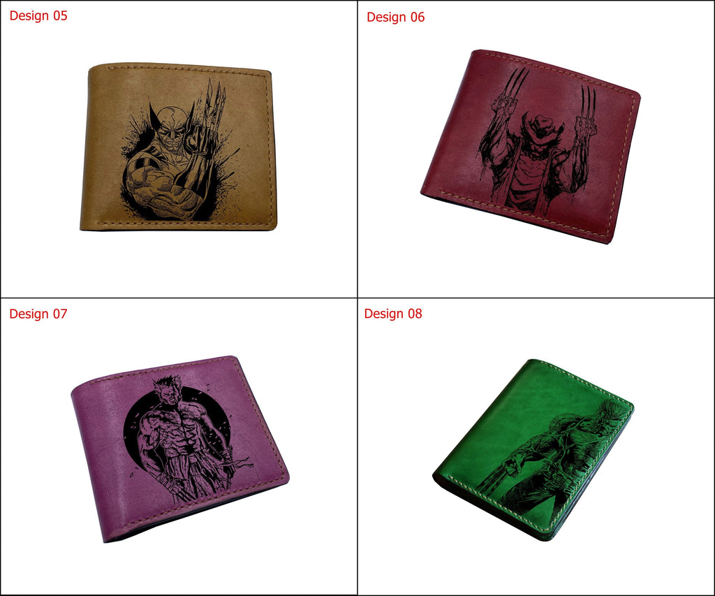 Mayan Corner - Wolverine Logan superheroes leather handmade wallet, superheroes marvel wallet for men - 2710222