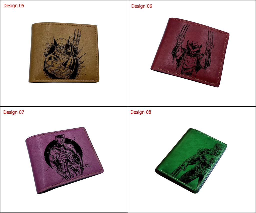 Mayan Corner - Wolverine Marvel Xmen Logan superheroes leather handmade wallet, superheroes marvel wallet for men - 2710223