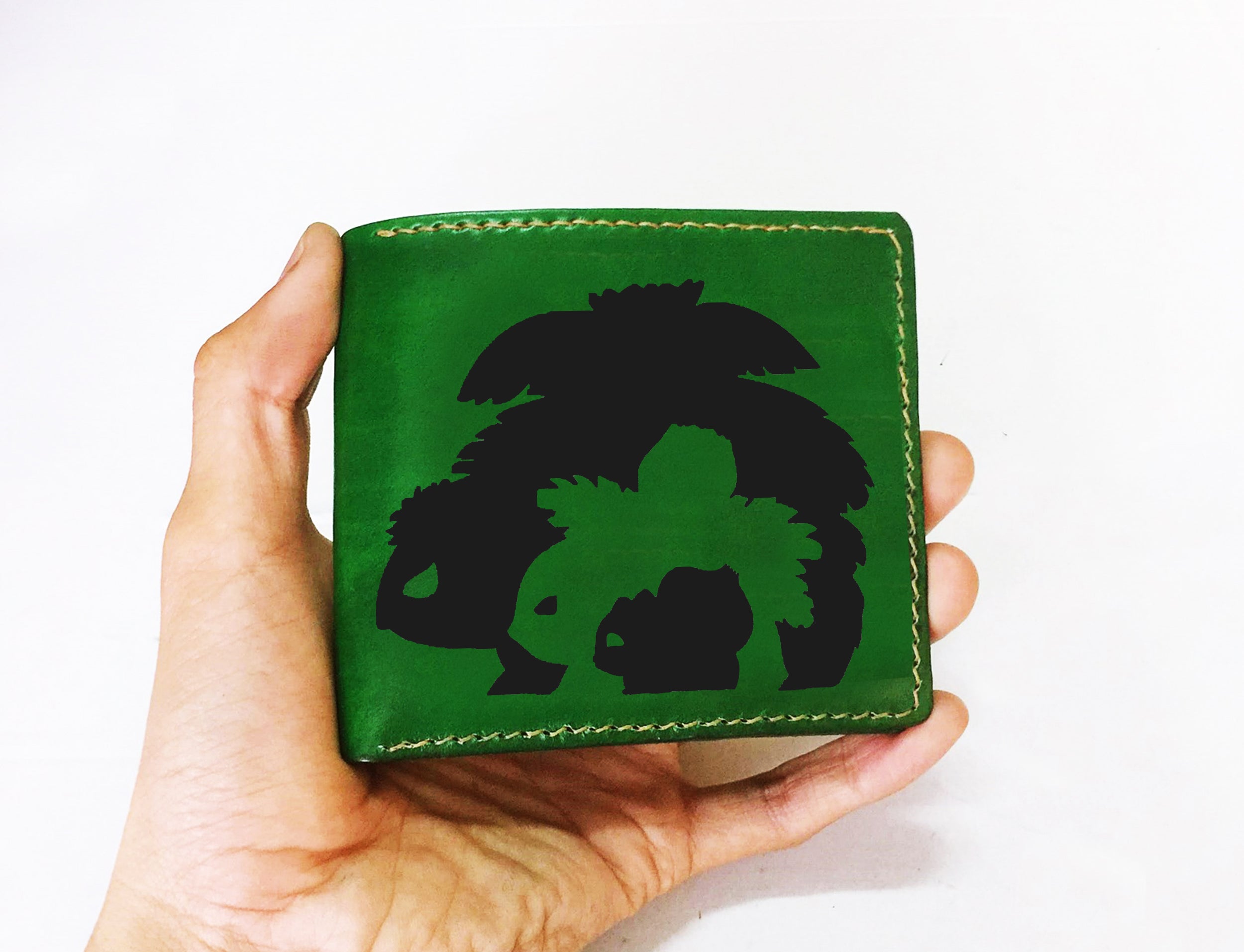 Mayan Corner - Customized leather pokemon wallet, pokemon leather gift, charmander pokemon evolution gift ideas, birthday gift for him