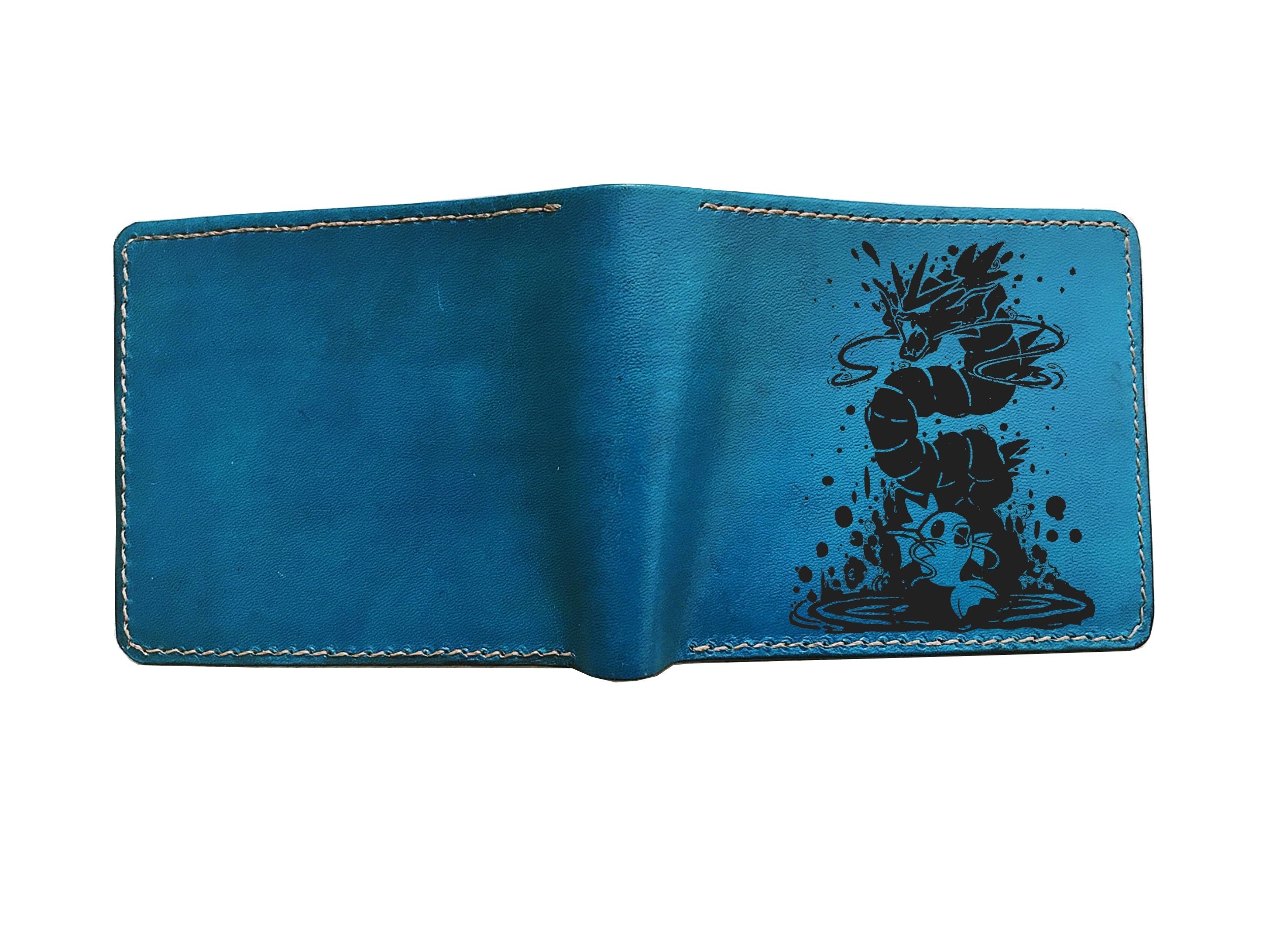 Mayan Corner - Personalized pokemon leather wallet, pokemon gift for dad, husband, anime pokemon art wallet, gift for brother, boyfriend